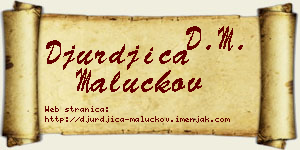 Đurđica Maluckov vizit kartica